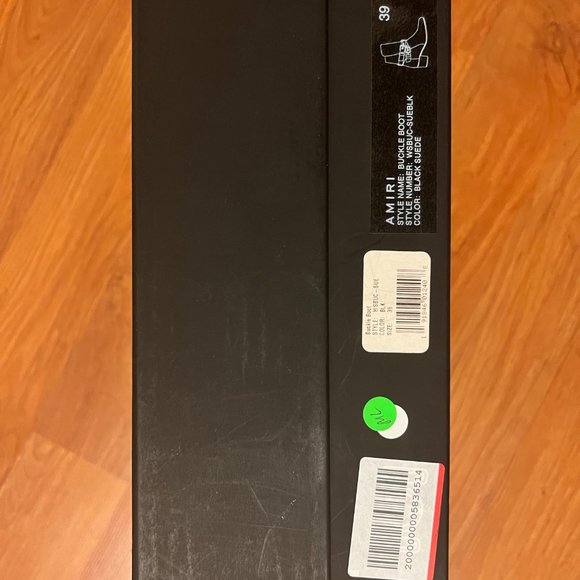 Amiri black suede buckle boot (never worn) - Picture 3 of 7